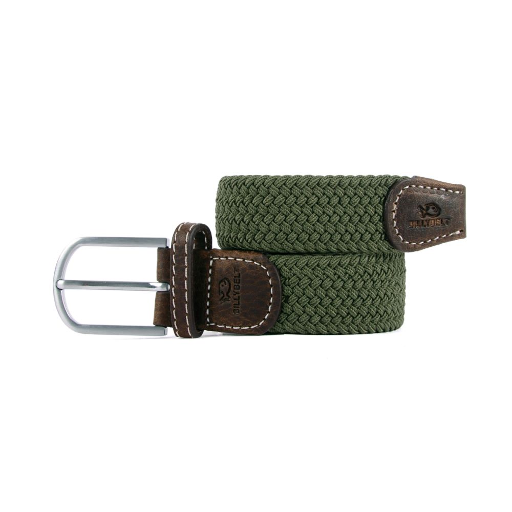 BILLYBELT Elasticated Belt - Green Army