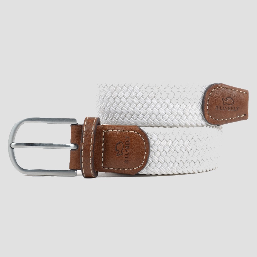BILLYBELT Elasticated Belt - White
