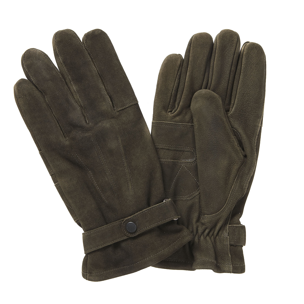 Barbour Gloves with Strap - Suede