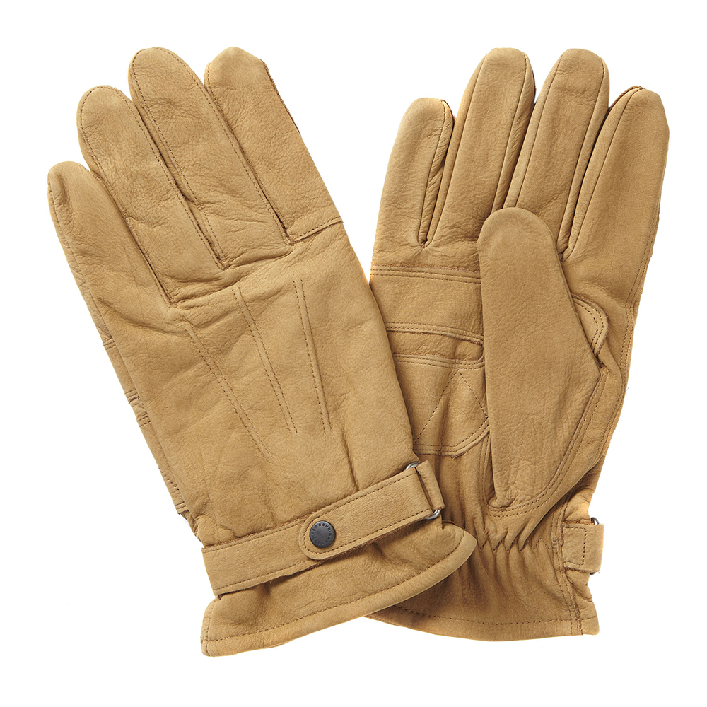 Barbour Gloves with Strap - Suede