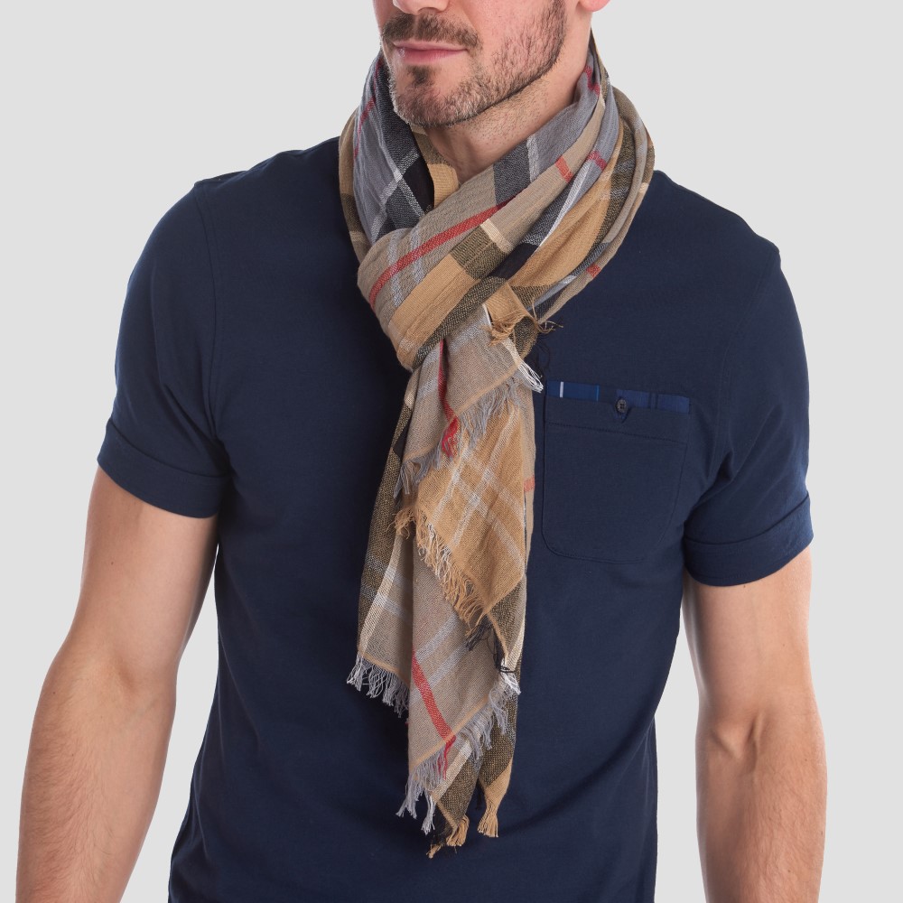 Barbour Tartan Scarf Men 107 Gifts and Accessories For Men