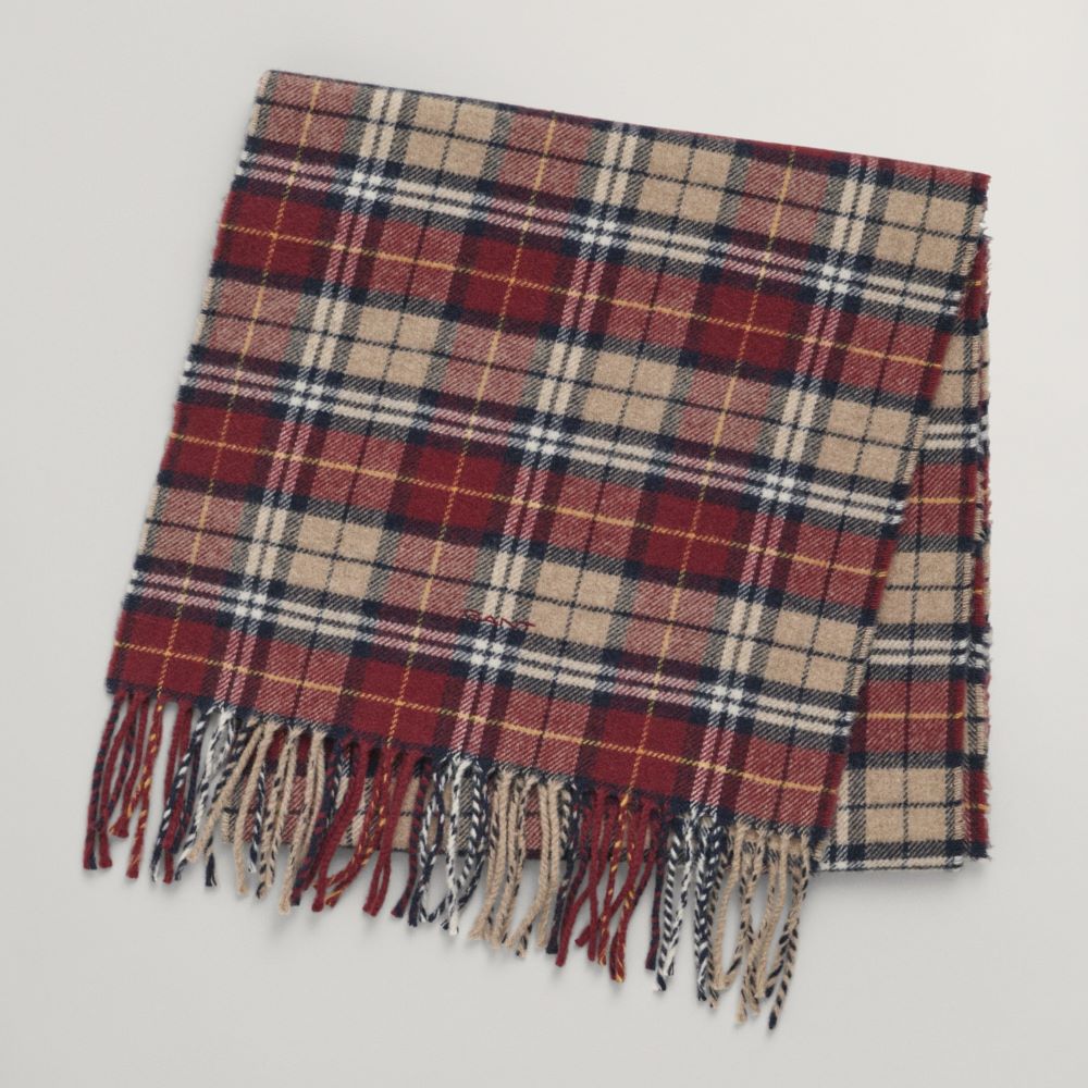 GANT Multi Check Wool Scarf