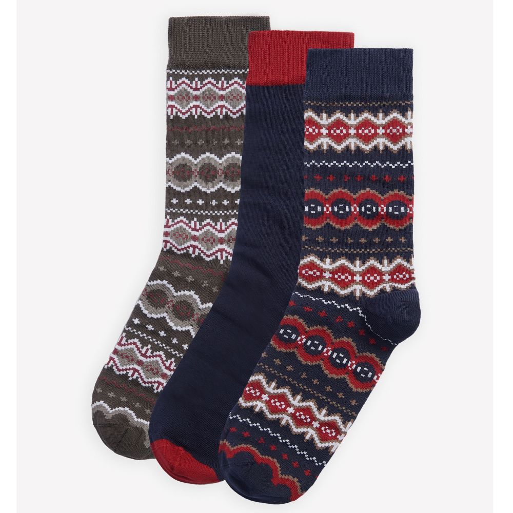 Barbour Fair Isle Sock Box