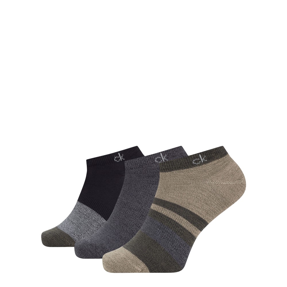 Calvin Klein 3pk flat seamed socks