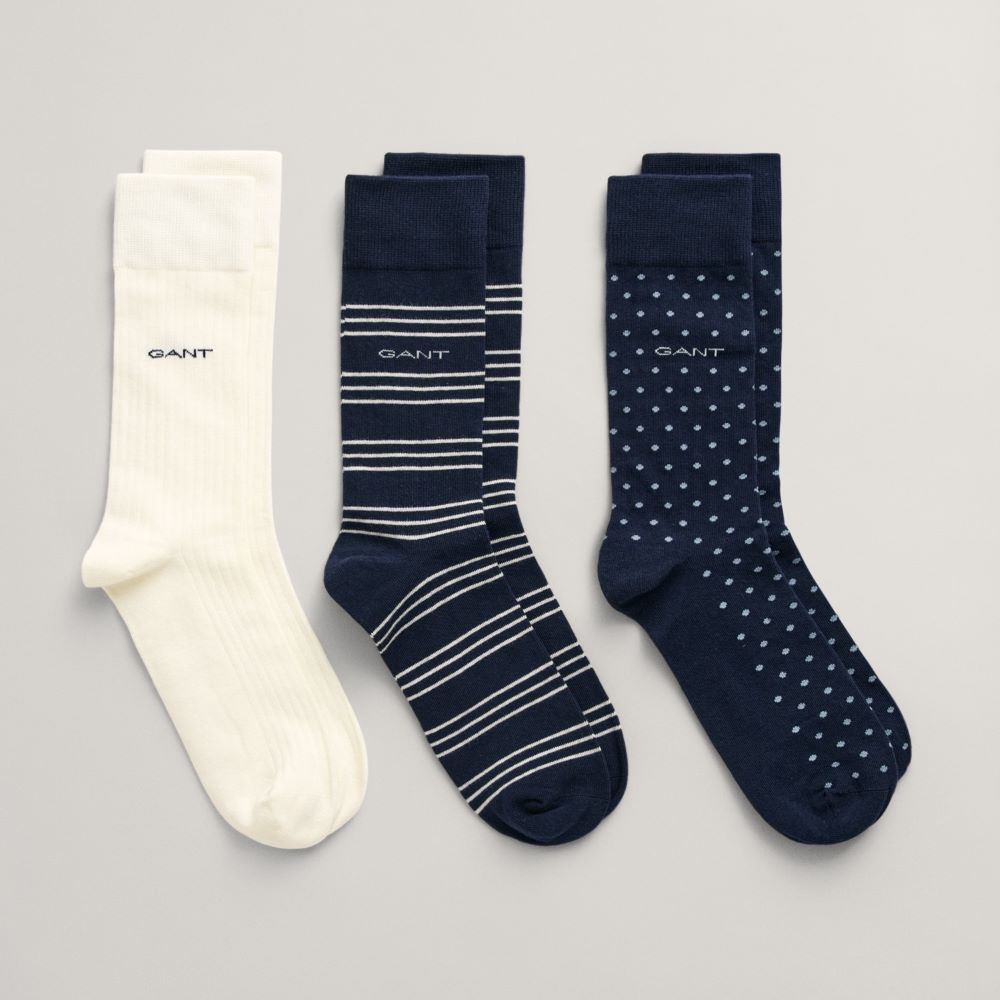 GANT Stripe and Dot Socks 2 Pack