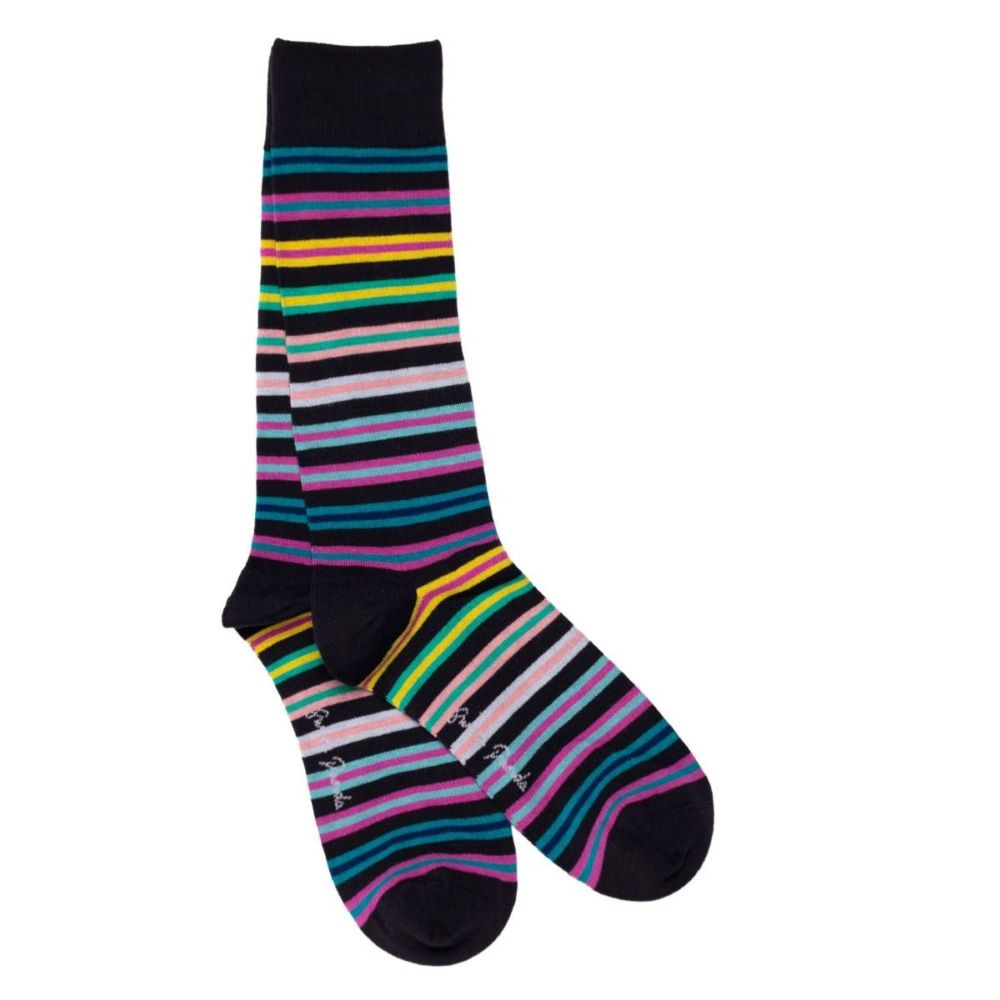 Swole Panda Bamboo Striped Socks