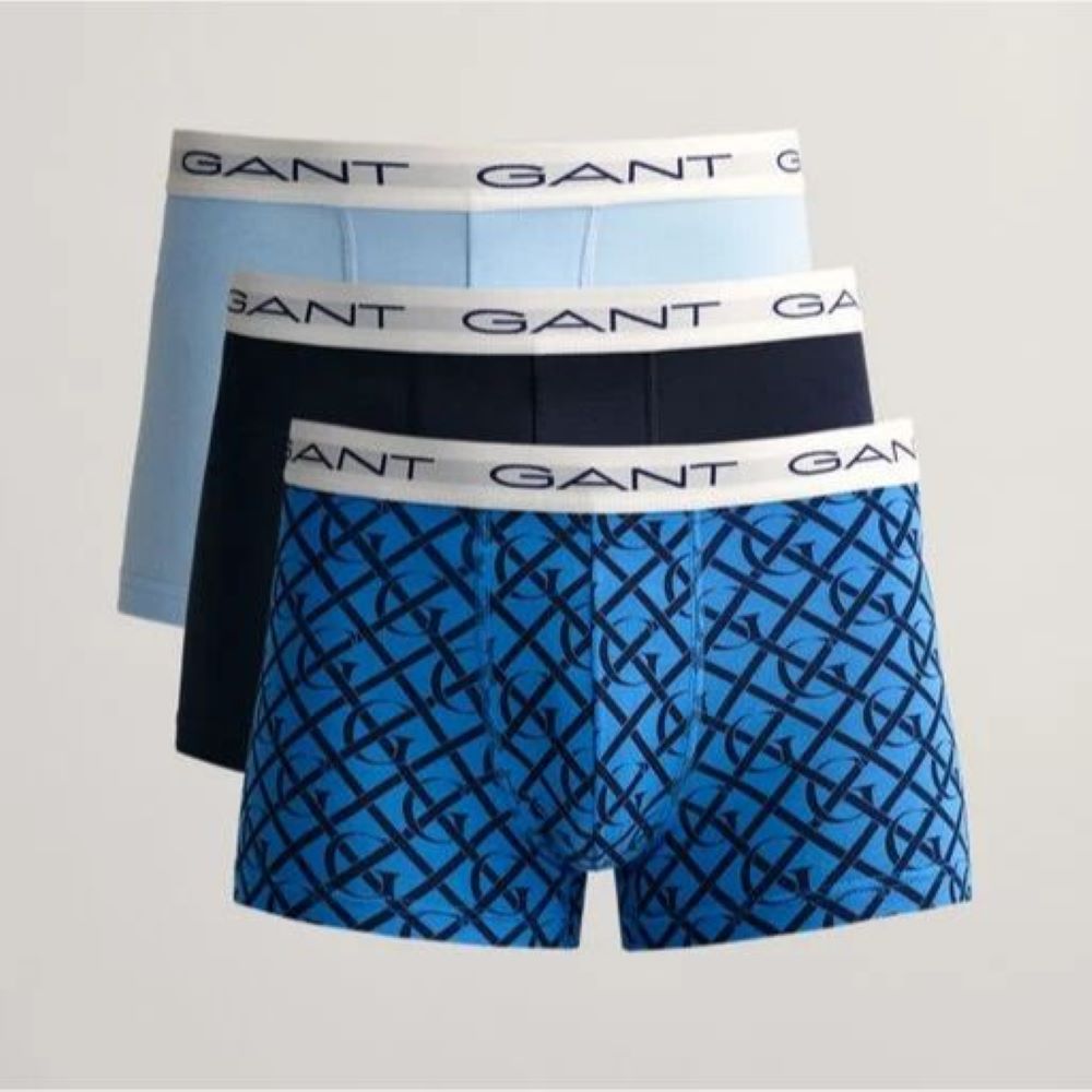 GANT 3 Pack Monogram Trunks