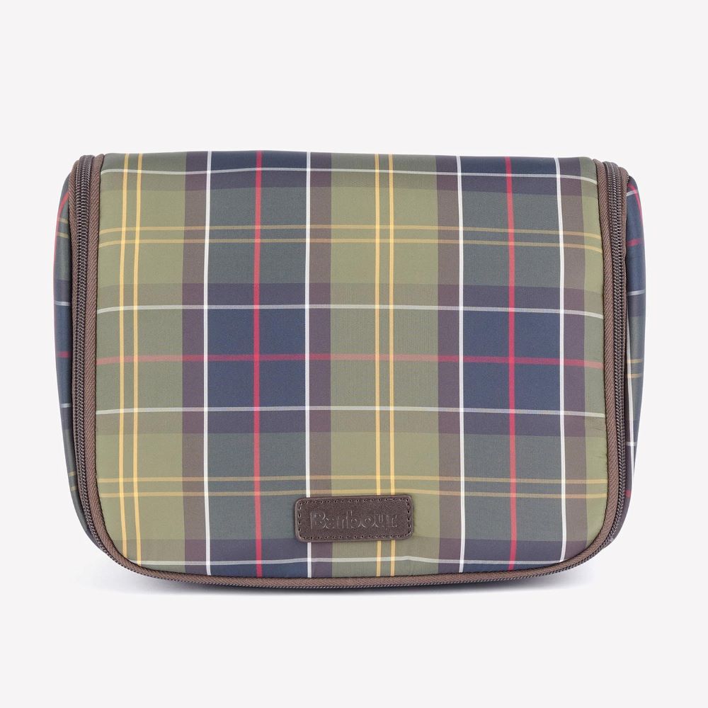 Barbour Tartan Hanging Washbag