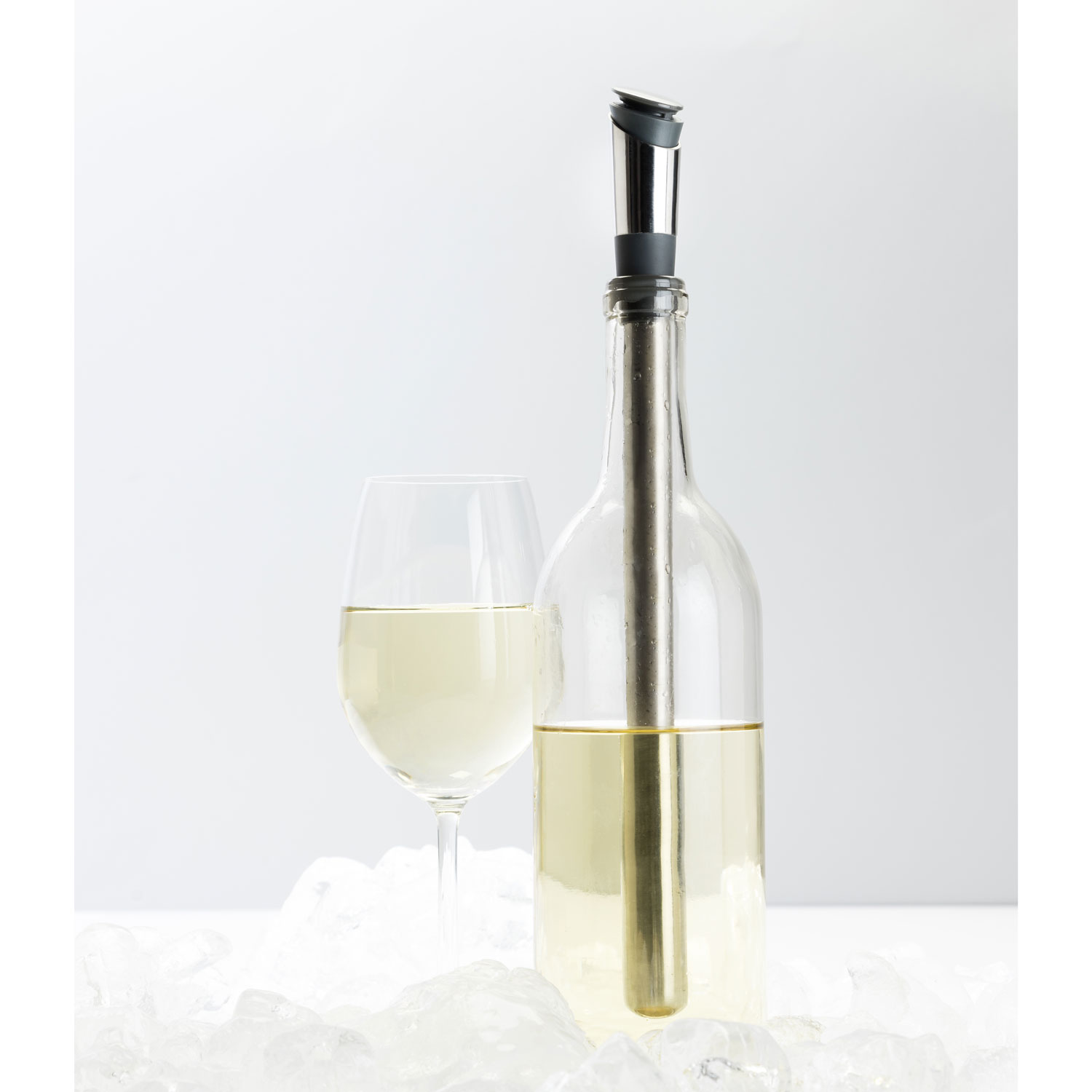 UBERSTAR Stainless Steel Wine Chill Stick Pourer and Preserver Wine Cooler