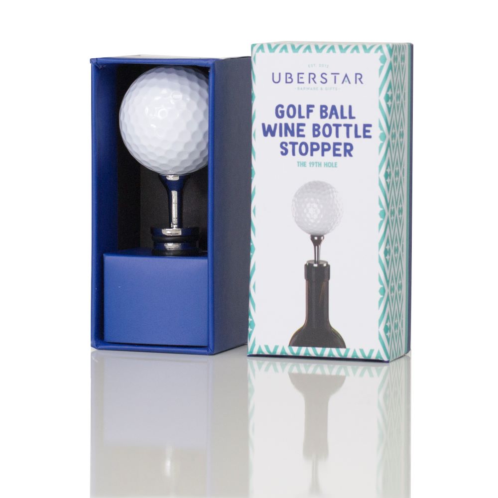 Uberstar Golf Ball Wine Stopper