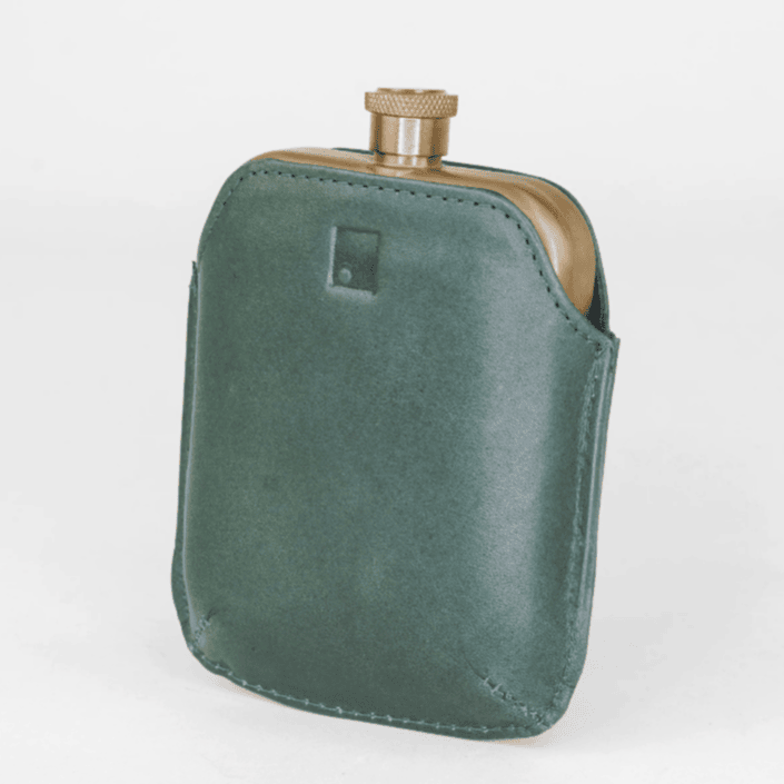 Sophos Hip-Flask with Leather Sleeve