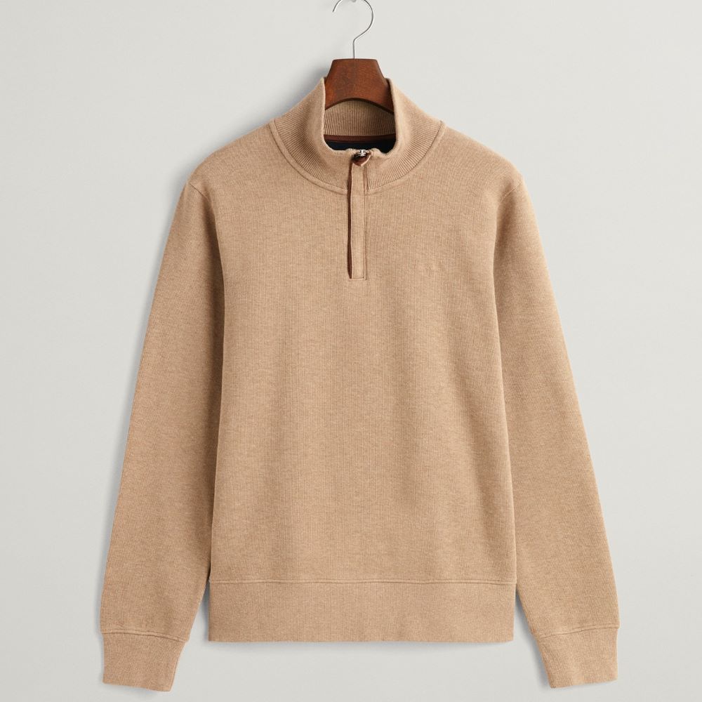 GANT Sacker Rib Half Zip Sweatshirt