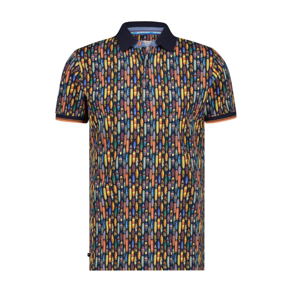 A Fish Named Fred Surfboard Poloshirt