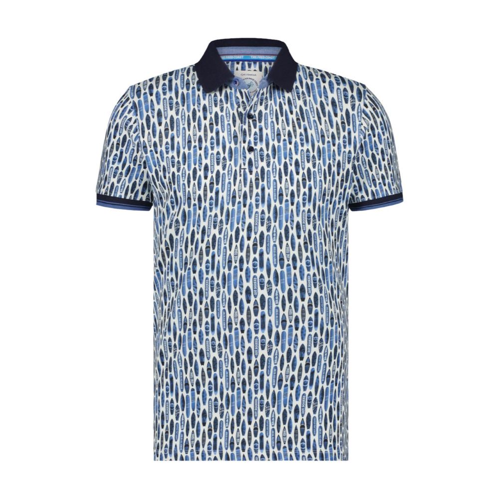 A Fish Named Fred Surfboard Poloshirt