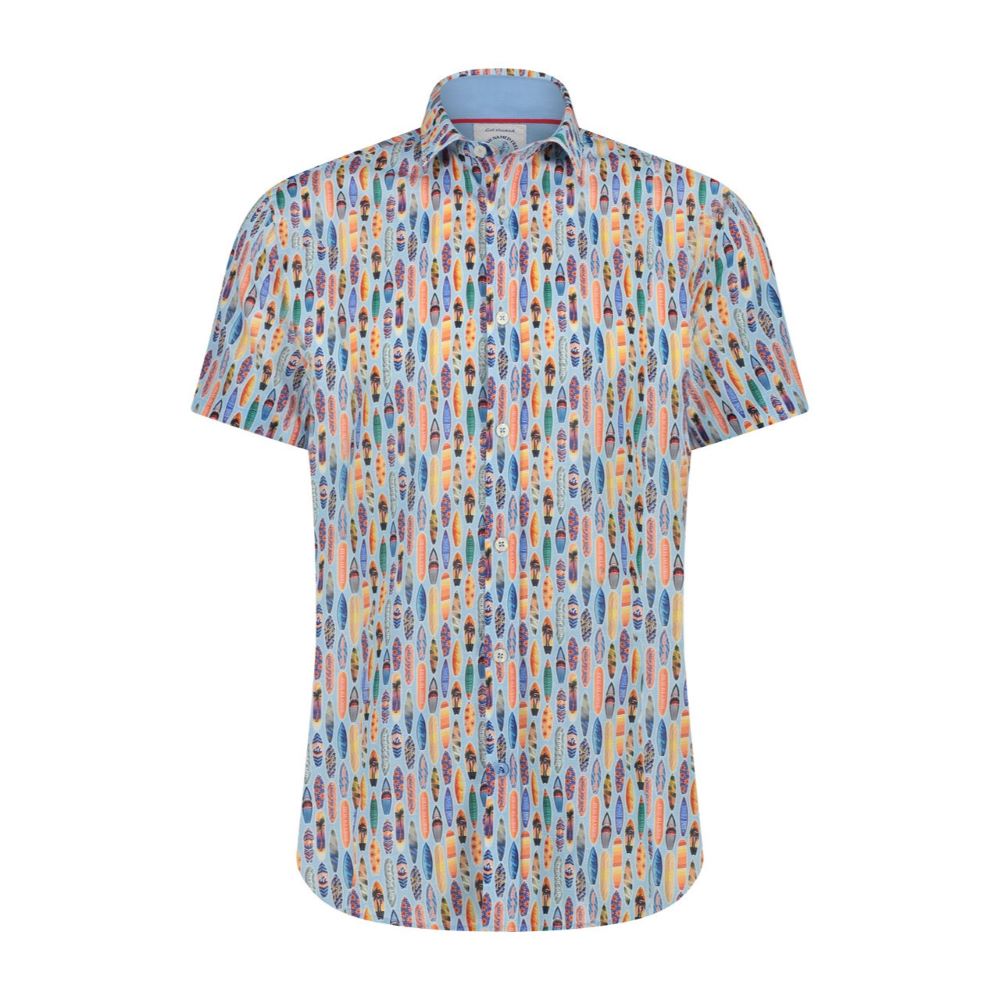 A Fish Named Fred Surfboard Short Sleeved Shirt