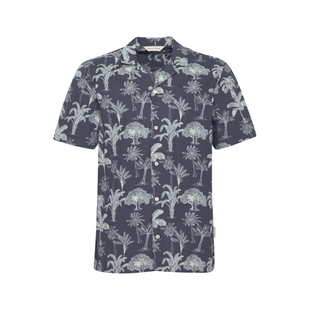 Casual Friday Cotton Palm Print SS Shirt