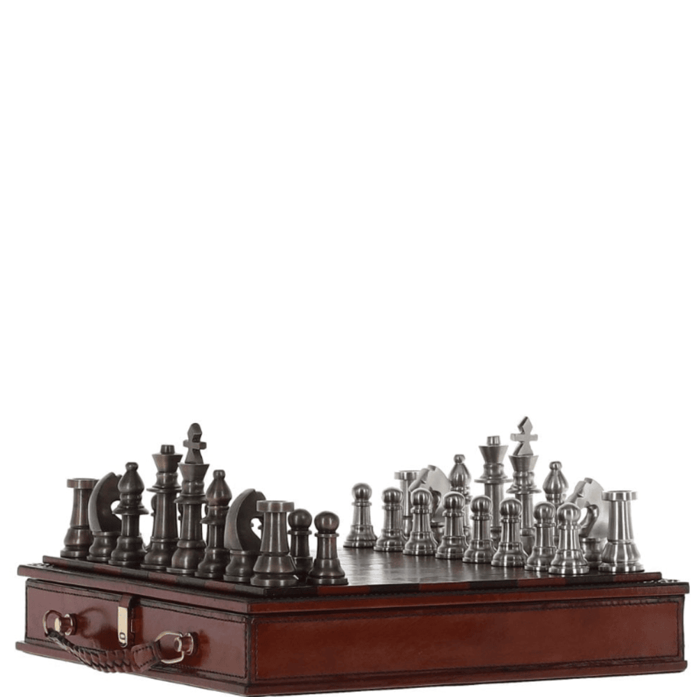 Ashwood Luxury Leather Chess Set