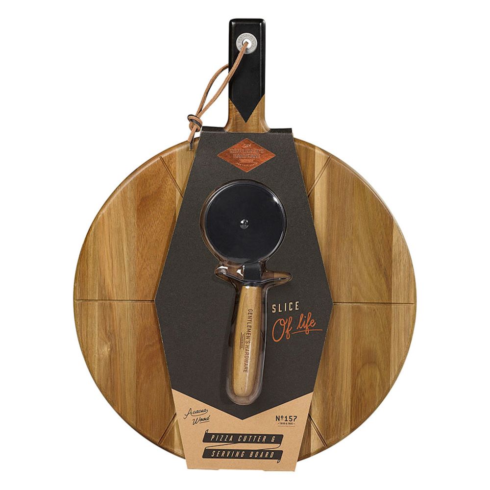 Gentlemen's Hardware Pizza Cutter and Board