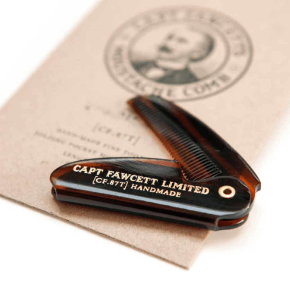 Captain Fawcett's Foldind Pocket Moustache Comb