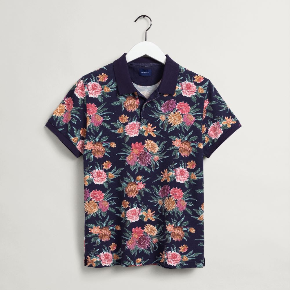 GANT Dahlia Print S/S Polo Shirt