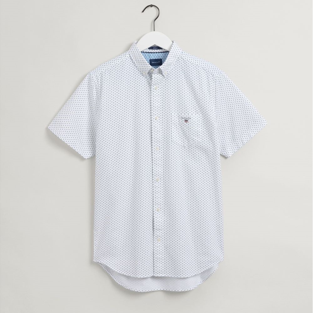 GANT Oxford Micro Print S/S Shirt